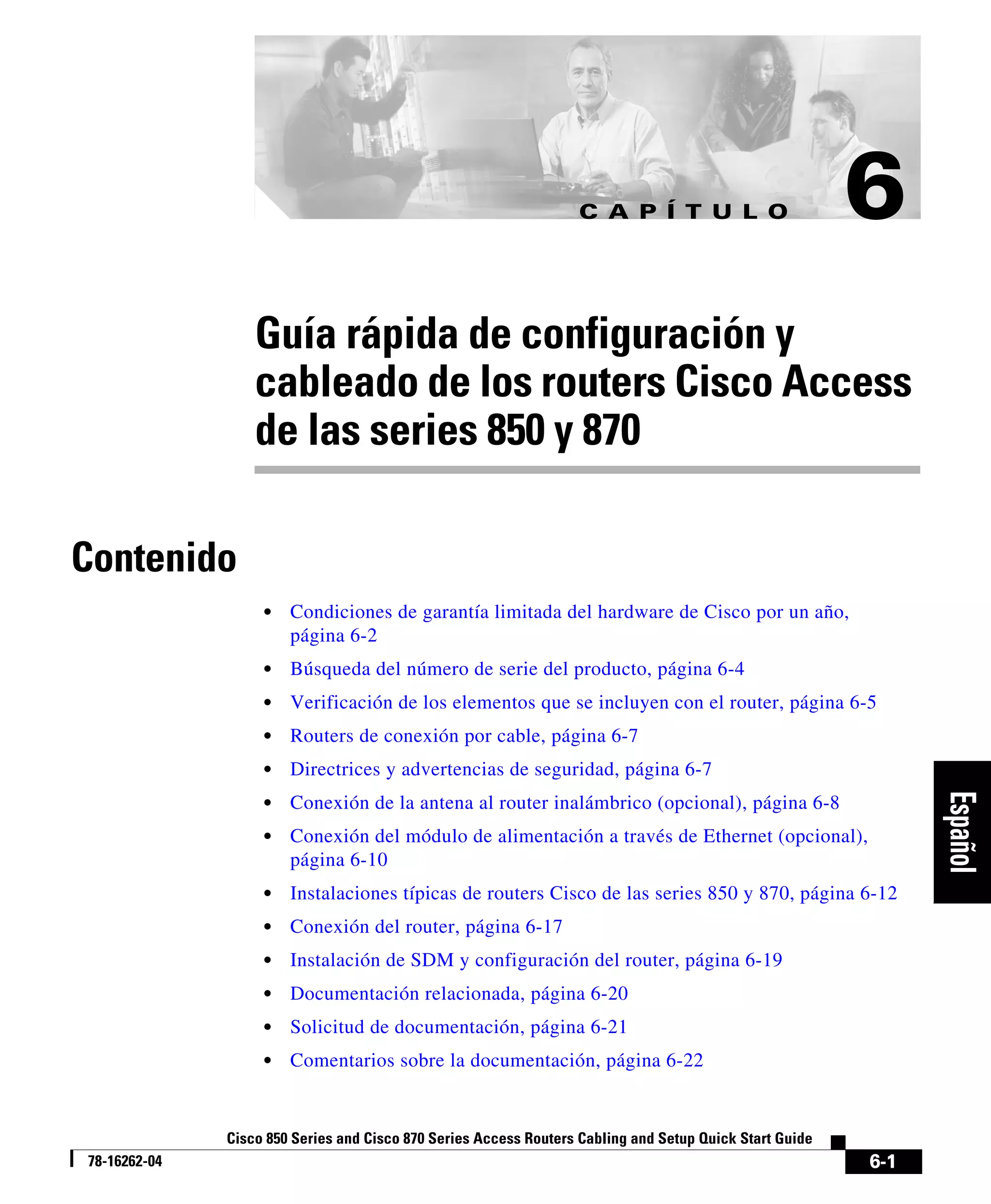Guía rápida de configuración y cableado de los routers Cisco Access de ...