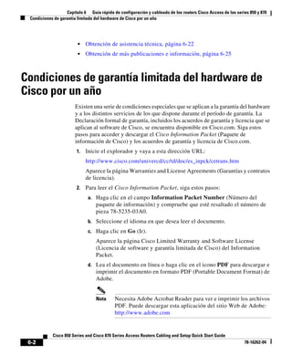 Guía rápida de configuración y cableado de los routers Cisco Access de ...