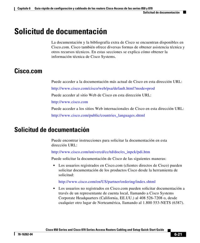 Guía rápida de configuración y cableado de los routers Cisco Access de ...