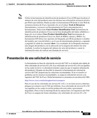 Guía rápida de configuración y cableado de los routers Cisco Access de ...