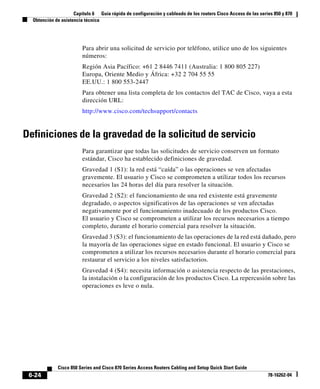 Guía rápida de configuración y cableado de los routers Cisco Access de ...