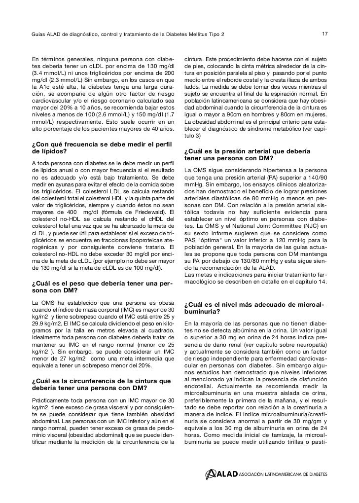Guías alad de diagnóstico control y tratamiento de la Guías alad de diagnóstico control y tratamiento de la