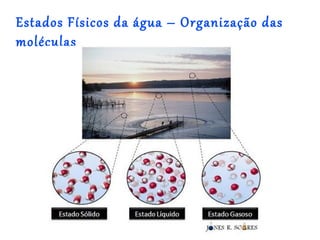 Estados Físicos da água – Organização das
moléculas
 
