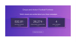 TwitchCon 2018 San Jose, California
Let’s build something 
great together.
THIS IS THE SECTION TITLE
Why is Twitch so
special?Frequently, your initial font choice is taken out of
your awesome hands also we are companies
often specify a typeface, or even a set of fonts,
part of their brand guides However, if you a great
Frequently, your initial font choice is taken out of
your hands. Frequently, your initial font choice is
taken out of your awesome hands also we are
companies often specify a typeface, or even a set
of fonts, part of their brand guides However, if
you a great Frequently, your initial font choice is
taken out of your hands.
Frequently, your initial font choice is taken out of
your awesome hands also we are companies
often specify a typeface, or even a set of fonts,
part of their brand guides However, if you a great
Frequently, your initial font choice is taken out of
your hands. Frequently, your initial font choice is
taken out of your awesome hands also we are
companies often specify a typeface, or even a set
of fonts, part of their brand guides However, if
you a great Frequently, your initial font choice is
taken out of your hands.
 