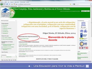 Bienvenida de la planta docente 