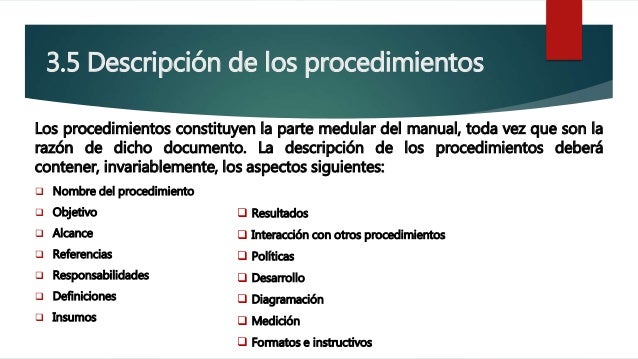 Guía técnica para la elaboración de manual de procedimientos