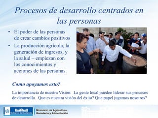 Guatemala - Programa de agricultura familiar y centros de aprendizaje para el desarrollo rural