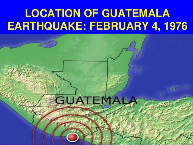 Earthquakes in guatemala