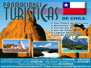 Guía turística y promociones