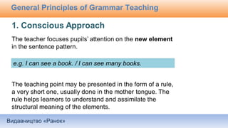 Видавництво «Ранок»
General Principles of Grammar Teaching
 