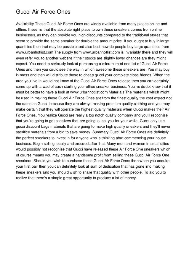 gucci air force ones