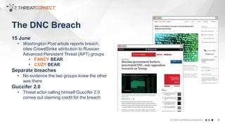 4All material confidential and proprietary
15 June
• Washington Post article reports breach,
cites CrowdStrike attribution...