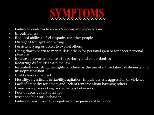 an analysis of the features of anti social personality disorder One criticism of the dsm-5 is that the features of antisocial personality disorder do not fully map onto the construct of psychopathy some researchers are concerned that ________ the aspd diagnosis was made reliable at the expense of the validity of the psychopathy diagnosis. an analysis of the features of anti social personality disorder One criticism of the dsm-5 is that the features of antisocial personality disorder do not fully map onto the construct of psychopathy some researchers are concerned that ________ the aspd diagnosis was made reliable at the expense of the validity of the psychopathy diagnosis.
