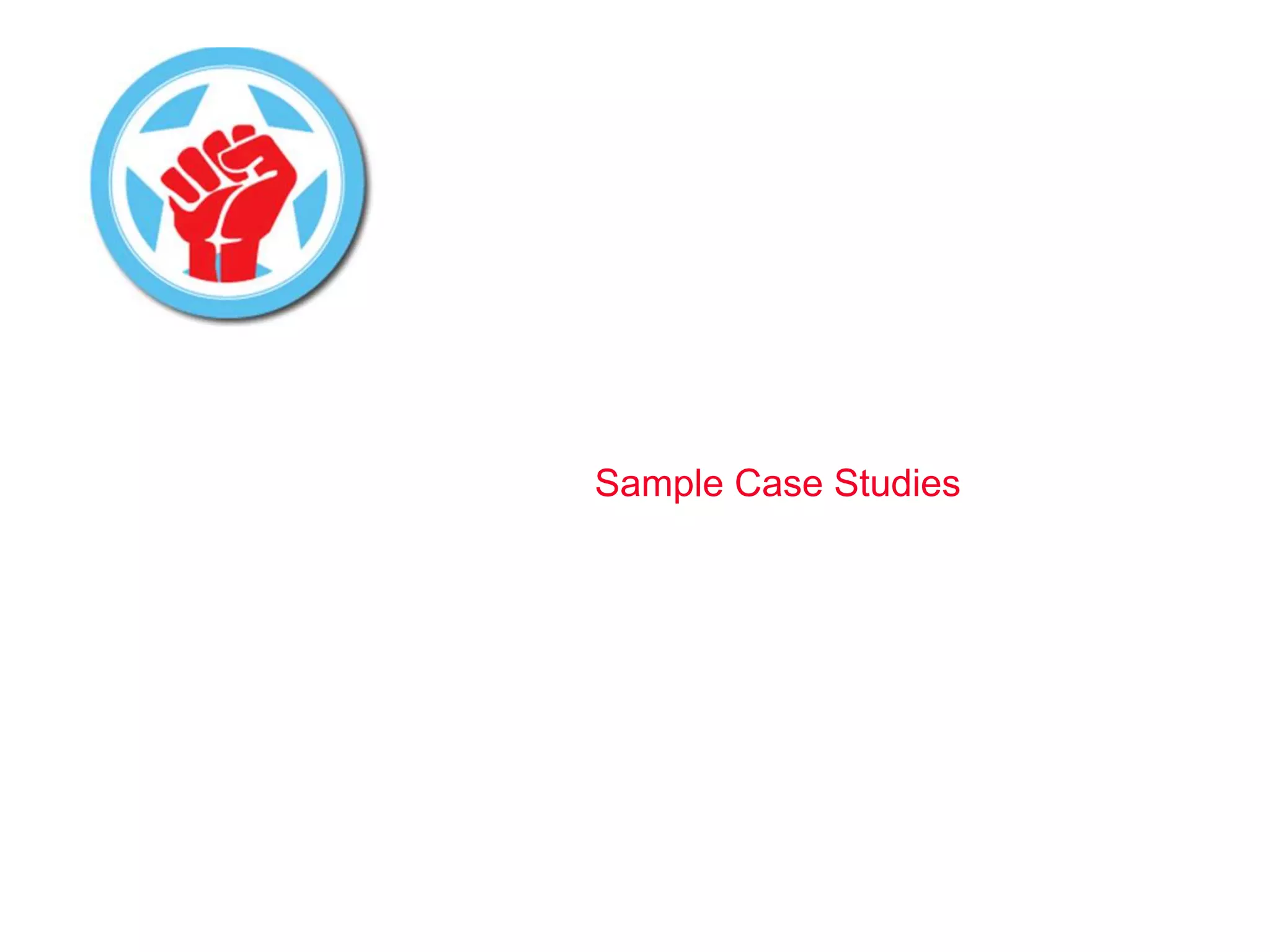Sample Case Studies
 