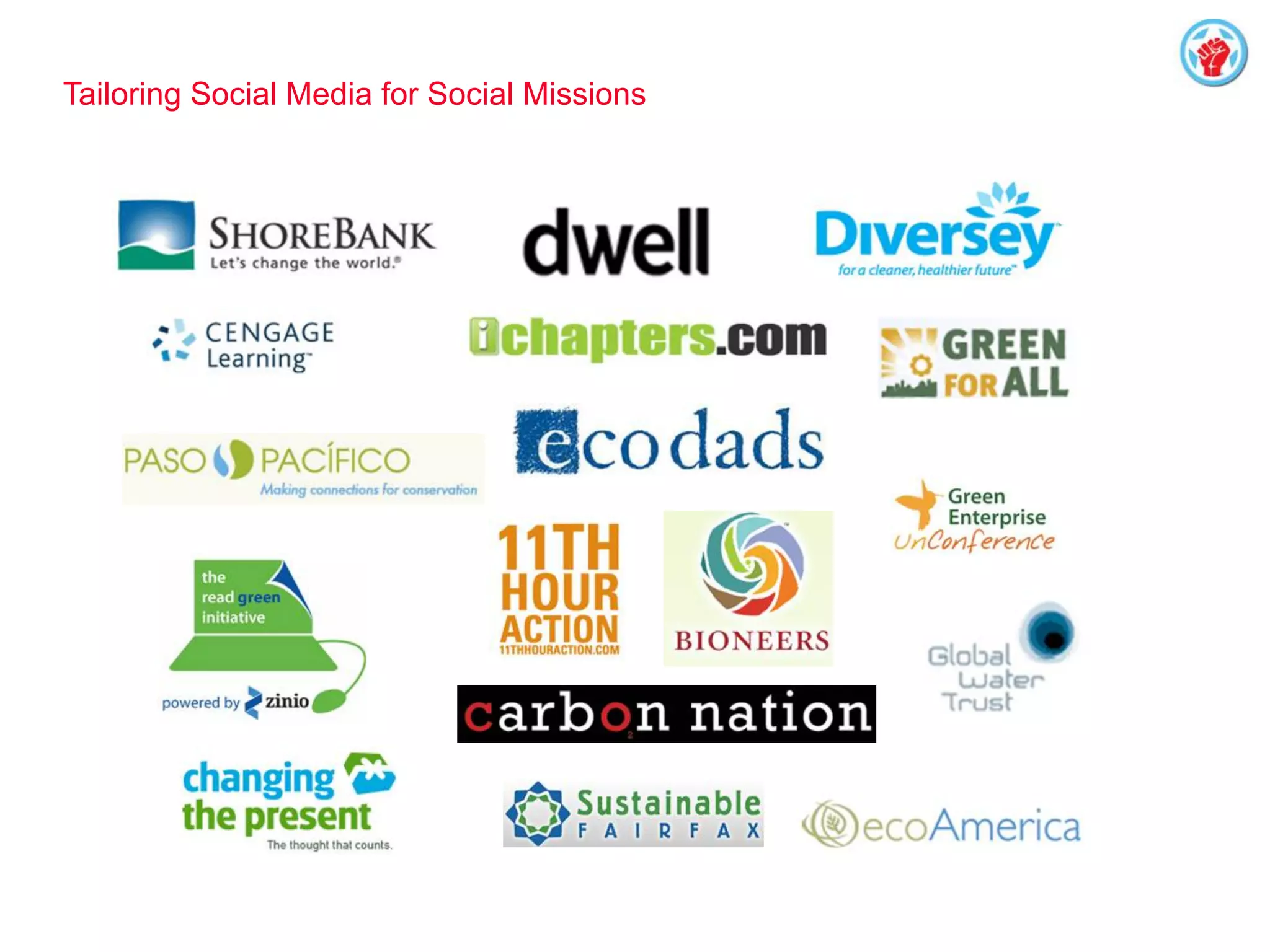 Tailoring Social Media for Social Missions
 