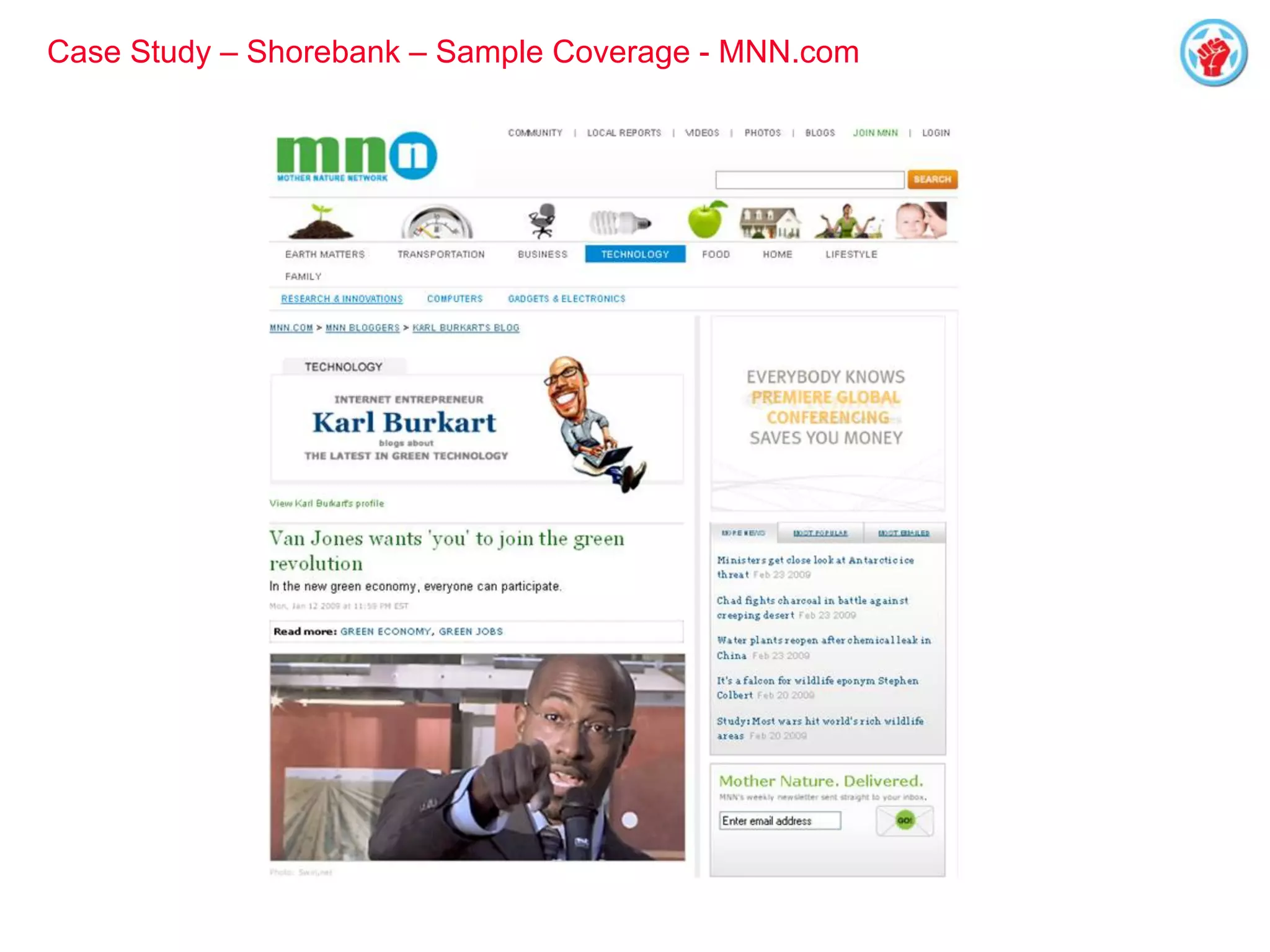 Case Study – Shorebank – Sample Coverage - MNN.com
 