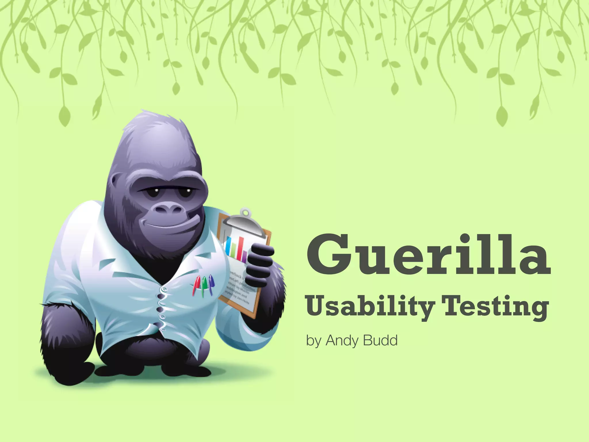 Guerilla Usability Testing