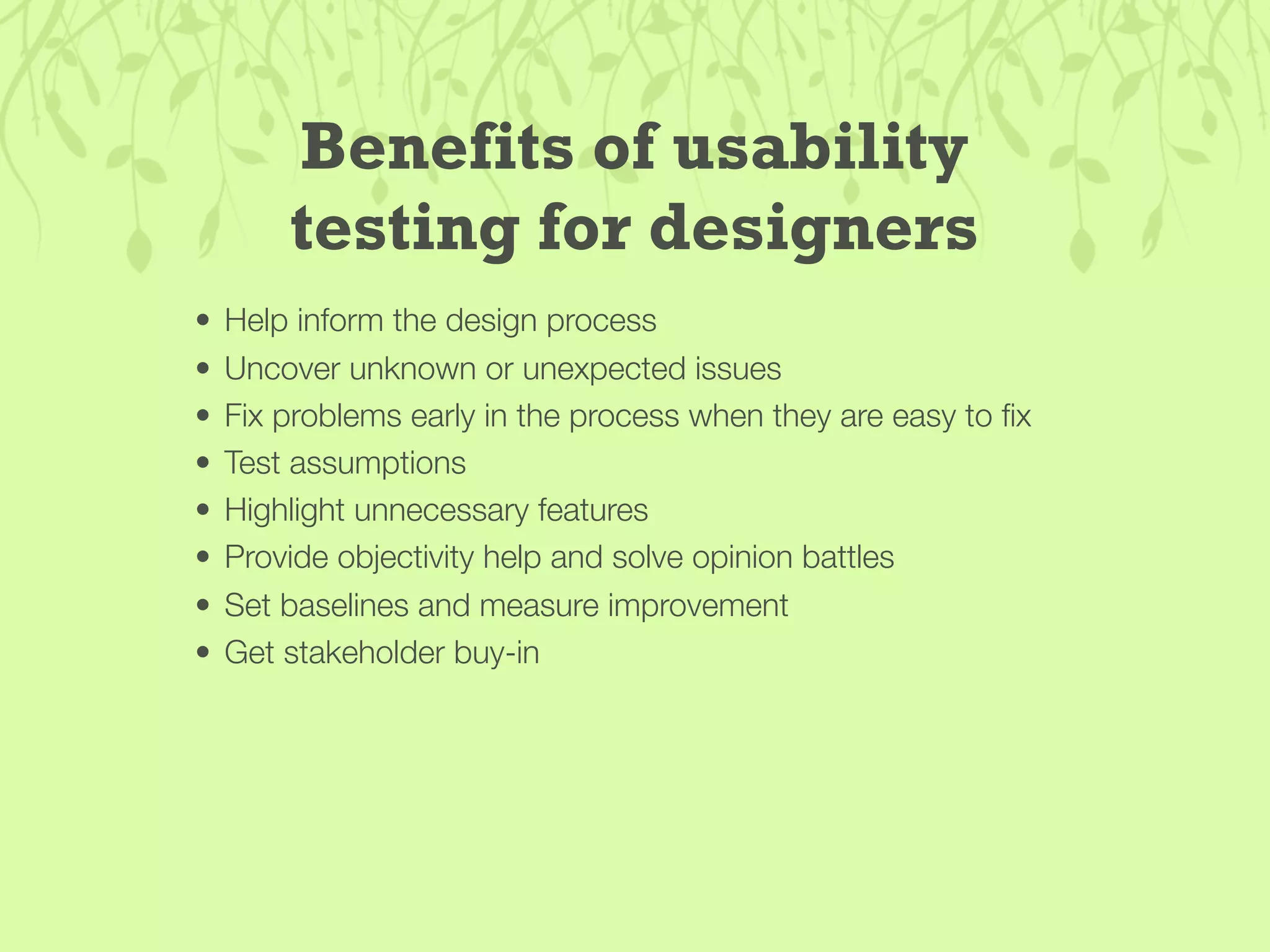 Guerilla Usability Testing