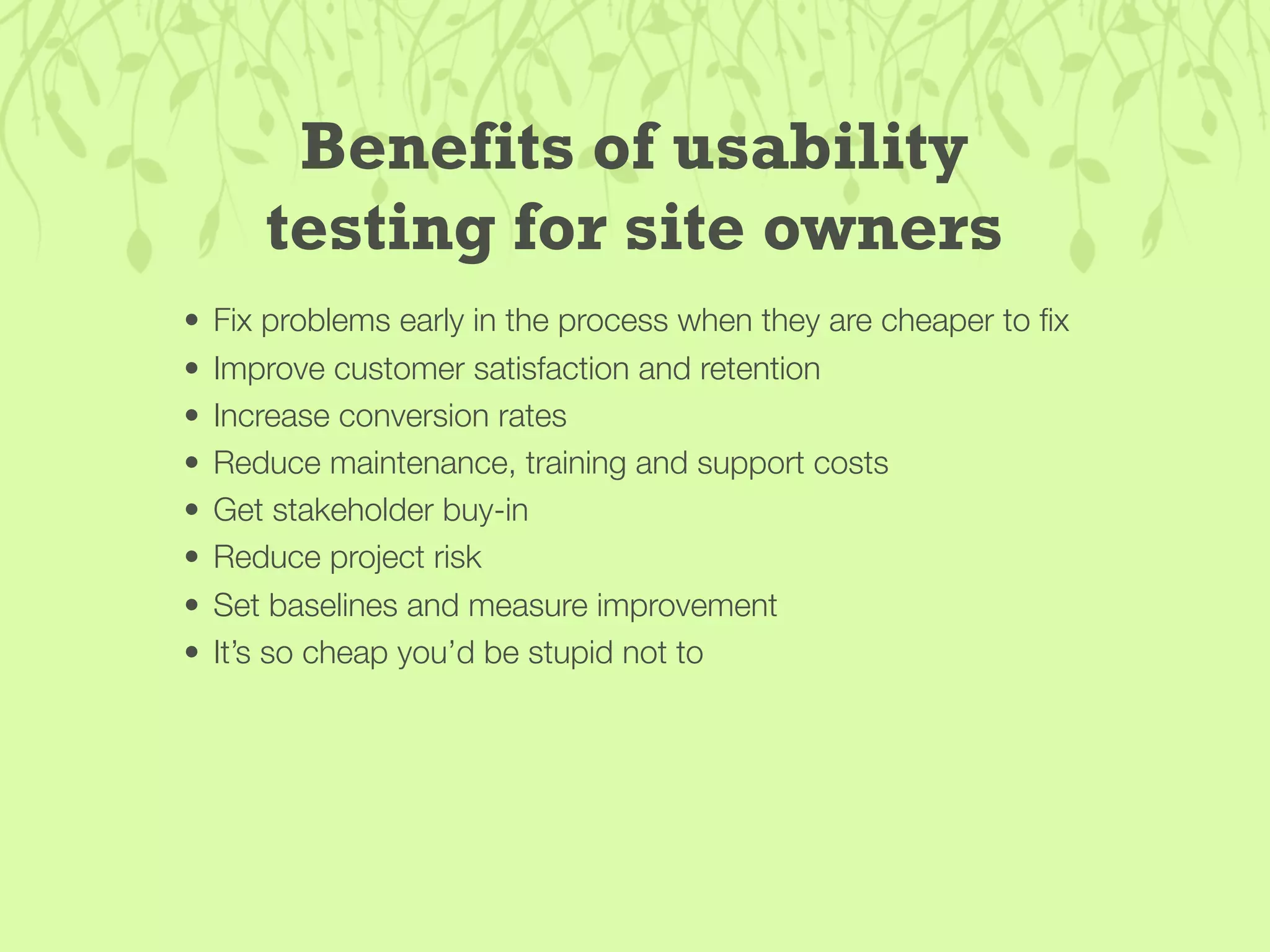 Guerilla Usability Testing