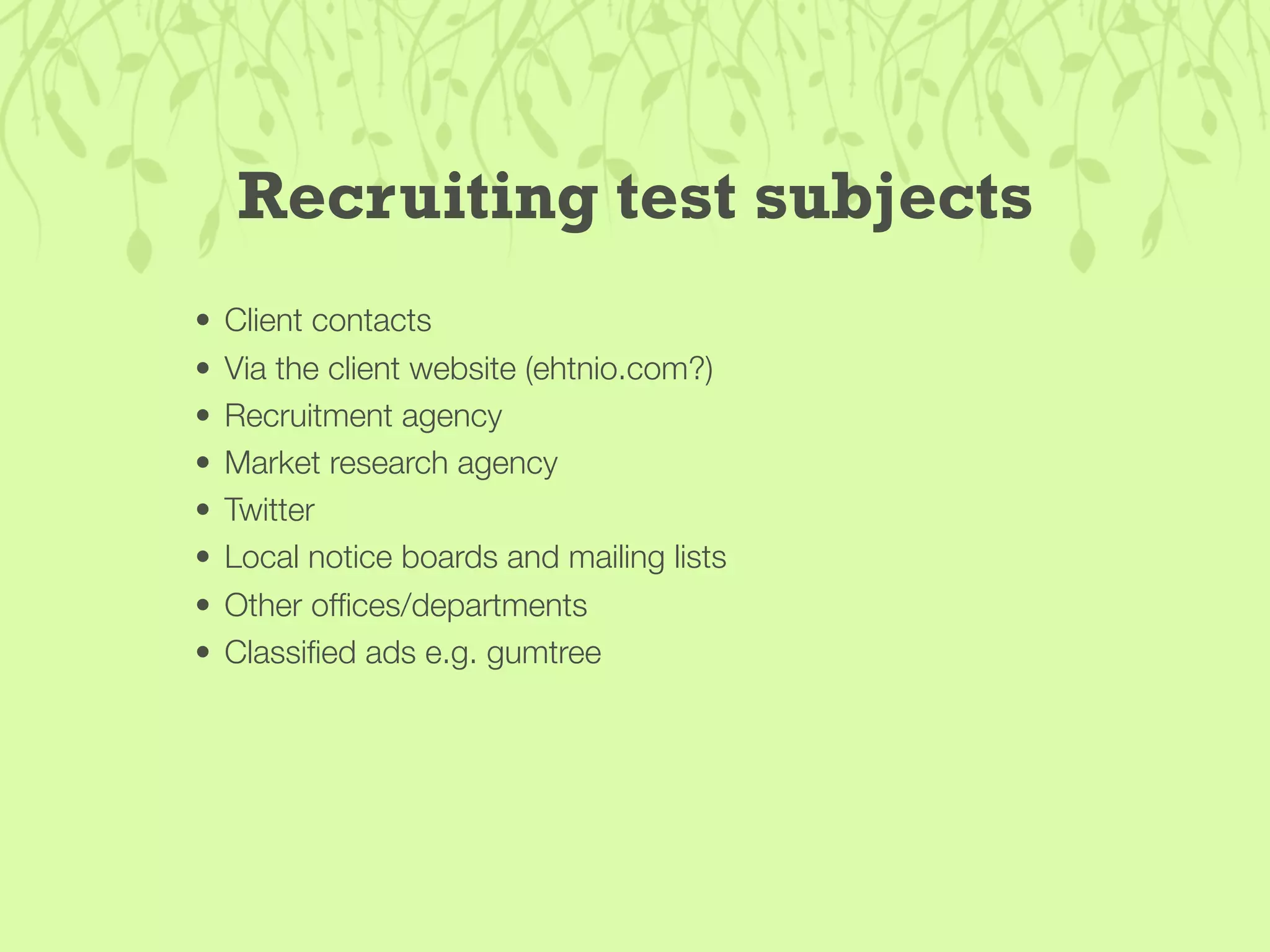 Guerilla Usability Testing