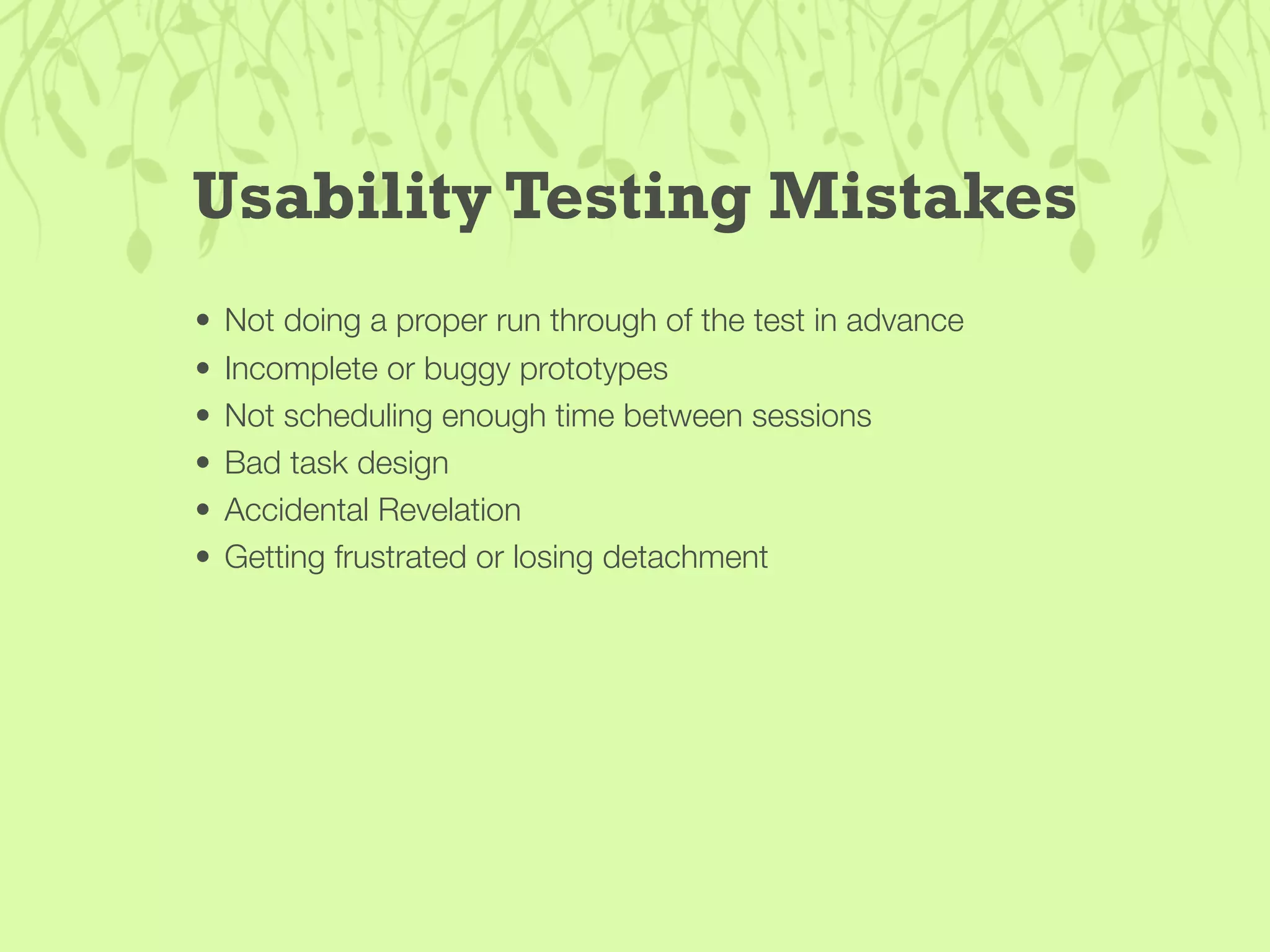 Guerilla Usability Testing