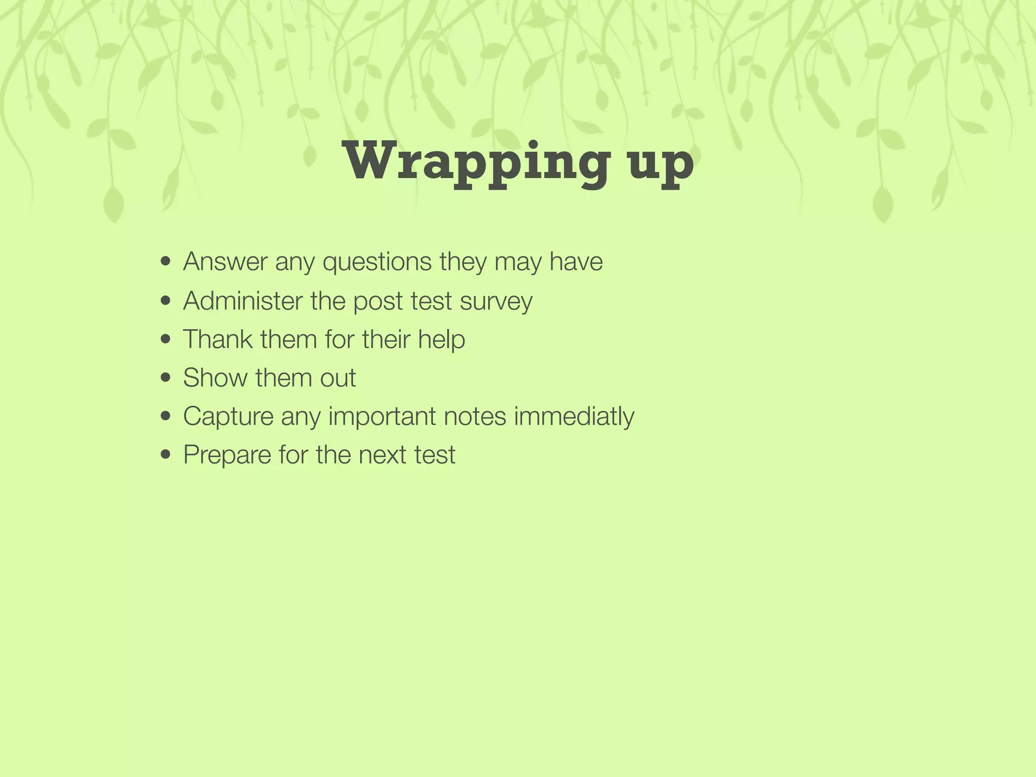 Guerilla Usability Testing