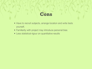 Guerilla Usability Testing