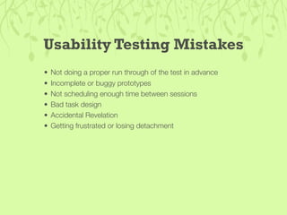 Guerilla Usability Testing