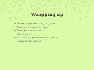 Guerilla Usability Testing