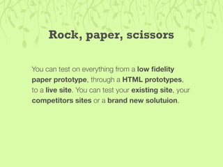 Guerilla Usability Testing