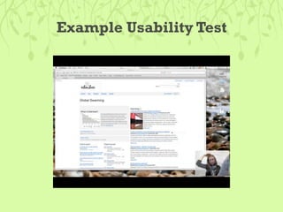 Example Usability Test