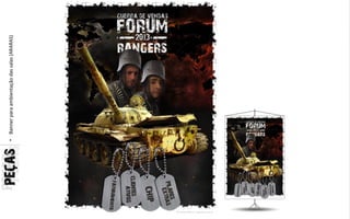 • Banner para ambientação das salas (ARARAS)
 