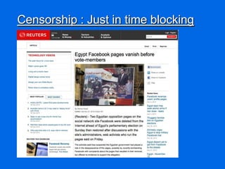 Censorship : Just in time blocking
 