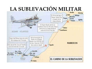 LA SUBLEVACIÓN MILITAR
 