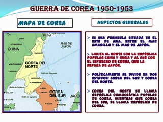 MAPA DE COREA   ASPECTOS GENERALES
 