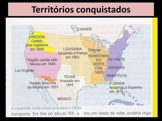 Territórios conquistados
 