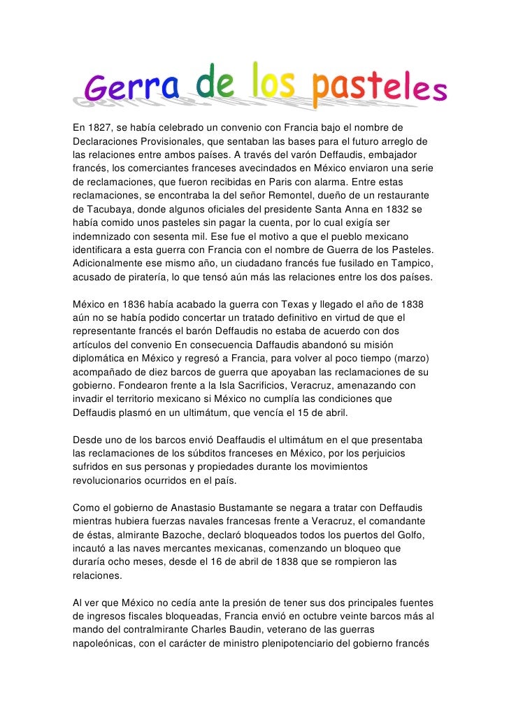 Guerra De Los Pasteles