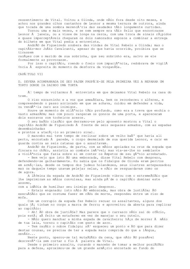 Guerra Dos Mascates Cronica Dos Tempos Coloniais Jose De Alencar