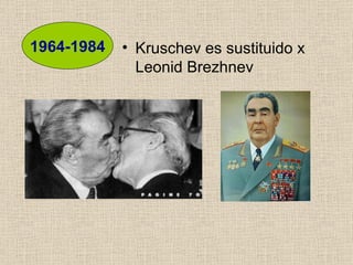 1964-1984 Kruschev es sustituido x Leonid Brezhnev 