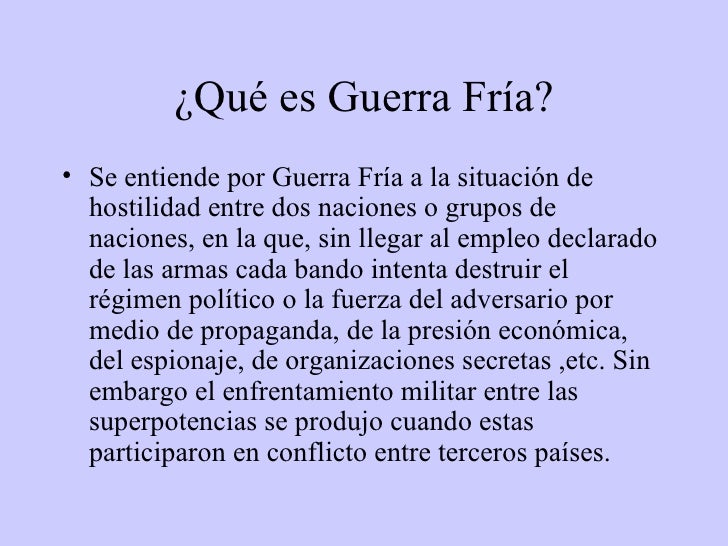Guerra fría