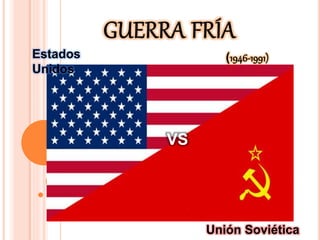 Estados 
Unidos 
(1946-1991) 
Unión Soviética 
VS 
 