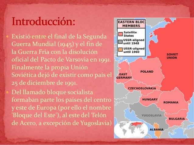 Guerra fría desde el bloque comunista