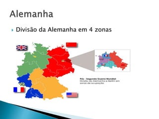  Divisão da Alemanha em 4 zonas
 