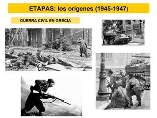 ETAPAS: los orígenes (1945-1947)
GUERRA CIVIL EN GRECIA
 