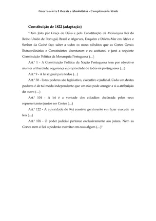 Guerras Entre Liberais E Absolutistas