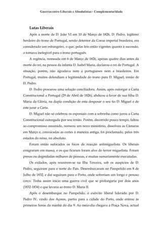Guerras Entre Liberais E Absolutistas