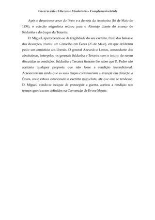 Guerras Entre Liberais E Absolutistas