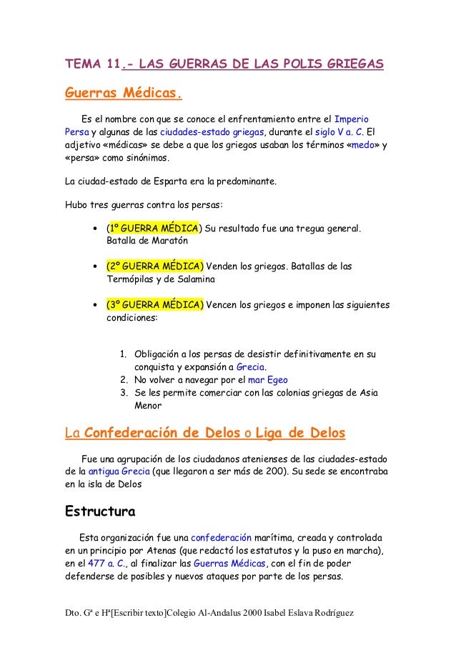 Guerras Entre Las Polis Griegas - 