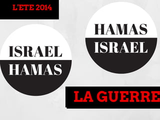 ISRAEL 
HAMAS 
HAMAS 
ISRAEL 
LA GUERRE 
L'ETE 2014 
 
