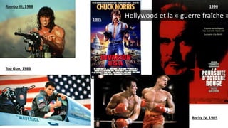 Rambo III, 1988
Top Gun, 1986
1985
1990
Rocky IV, 1985
Hollywood et la « guerre fraîche »
 